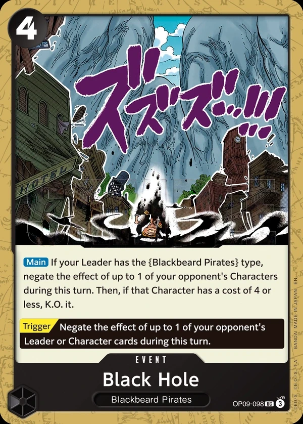 Black Hole (OP09-098_r1) Reprint One Piece card