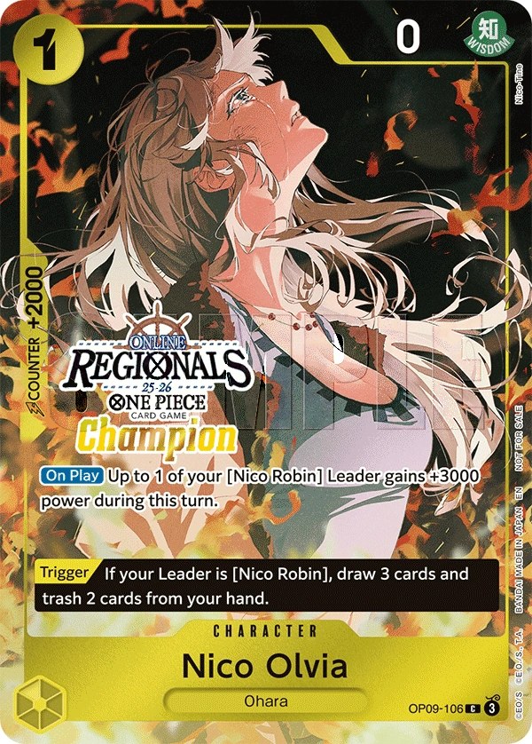 Nico Olvia (OP09-106_p6) Alt Art One Piece card