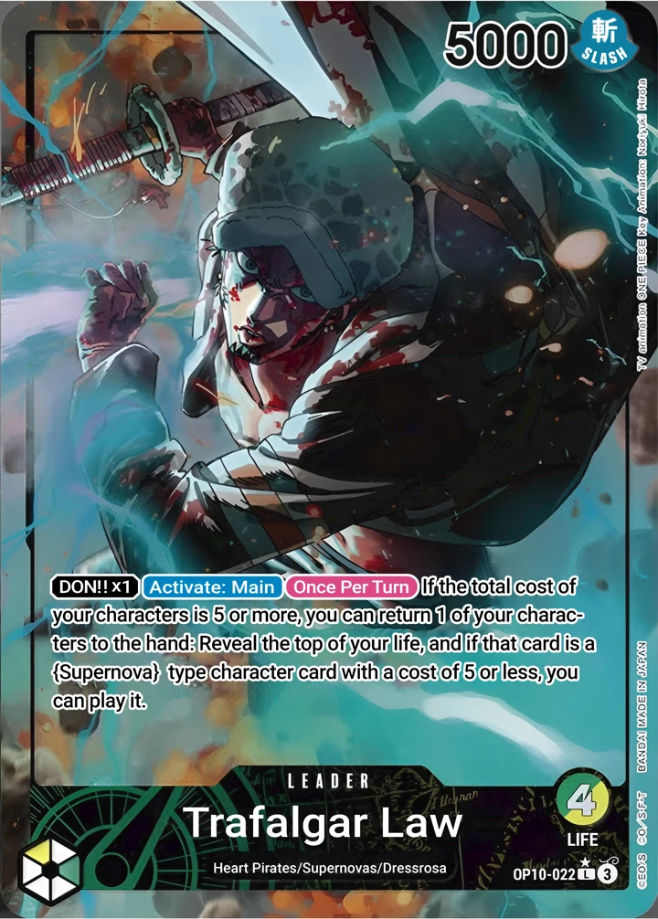 Trafalgar Law (OP10-022_p1) Alt Art One Piece card