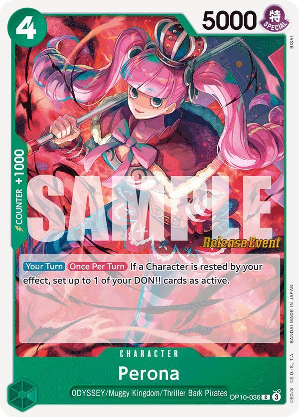 Perona (OP10-036_r1) Reprint One Piece card
