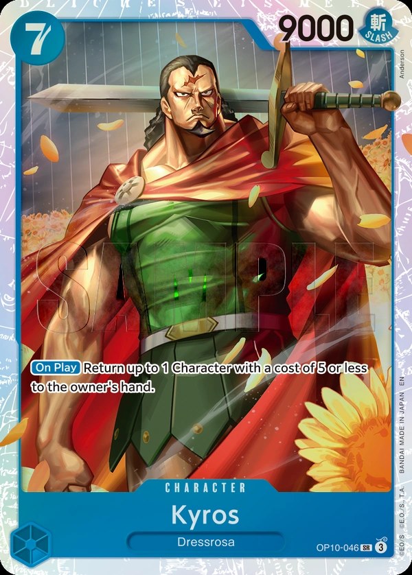 Kyros (OP10-046_r1) Reprint One Piece card