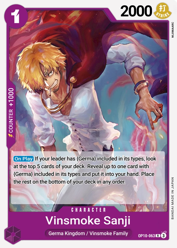 Vinsmoke Sanji (OP10-063) One Piece card