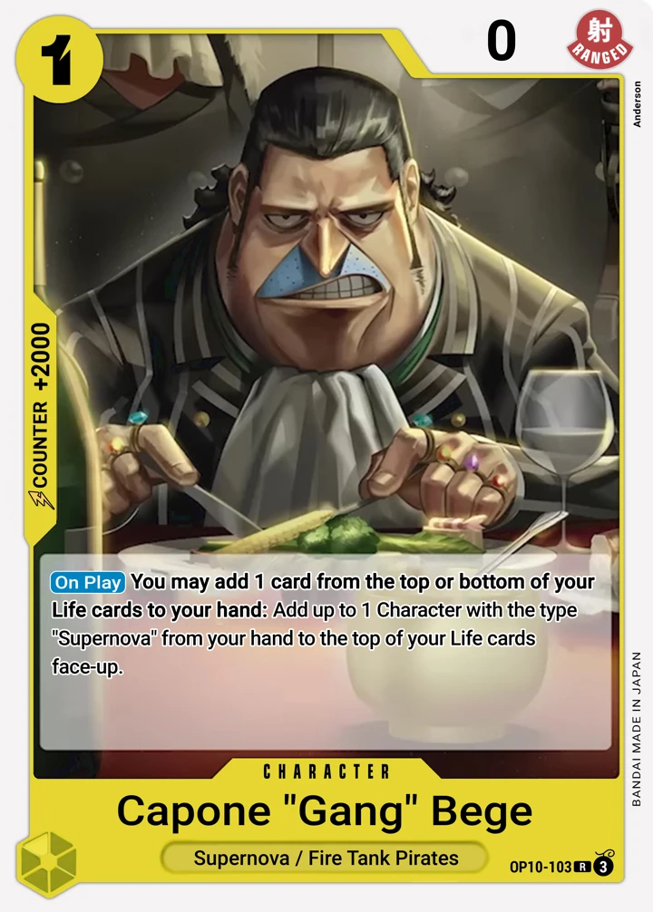 Capone"Gang"Bege (OP10-103) One Piece card