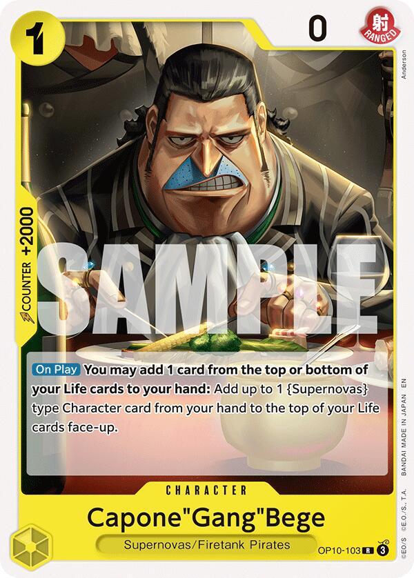 Capone"Gang"Bege (OP10-103_r1) Reprint One Piece card