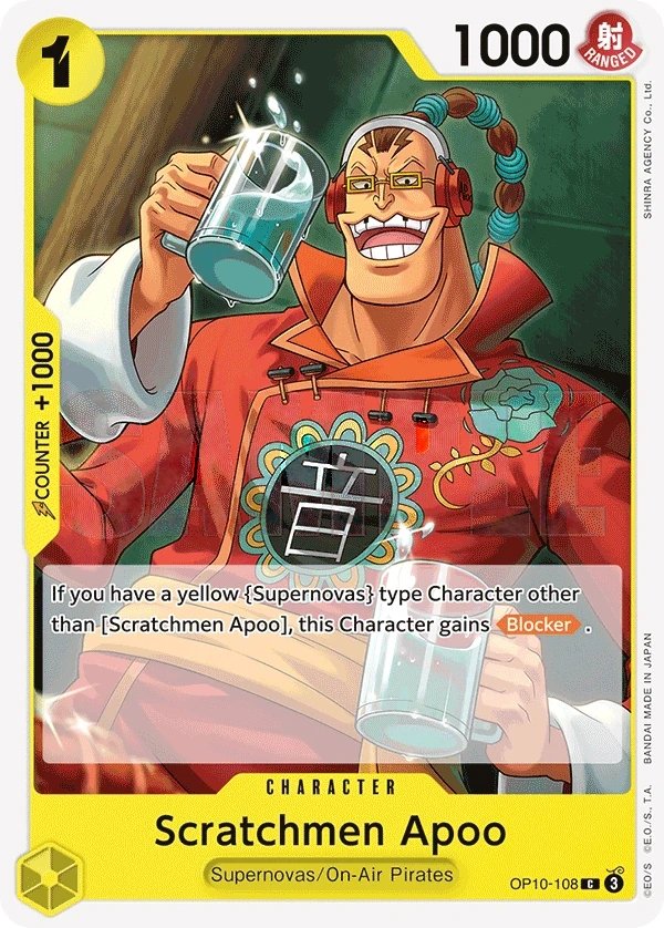Scratchmen Apoo (OP10-108) One Piece card