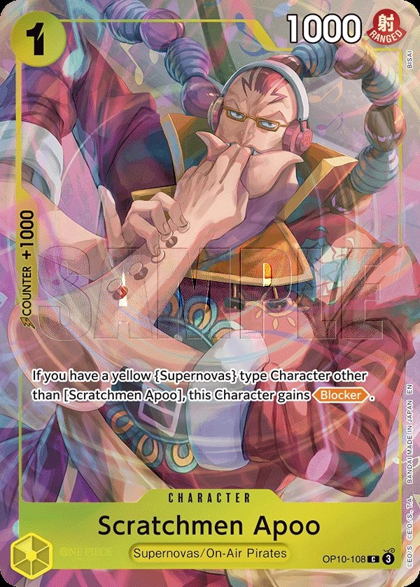 Scratchmen Apoo (OP10-108_p2) Alt Art One Piece card