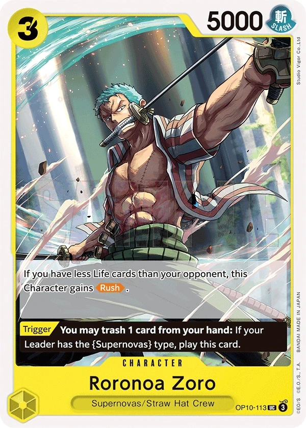 Roronoa Zoro (OP10-113) One Piece card