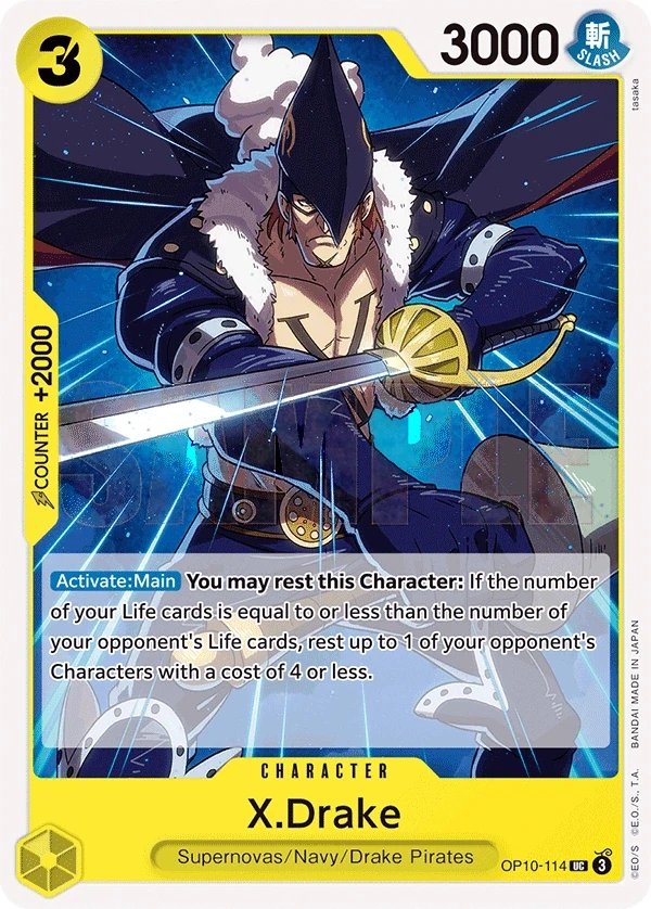 X.Drake (OP10-114) One Piece card