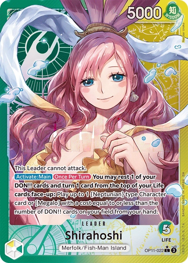 Shirahoshi (OP11-022_p1) Alt Art One Piece card