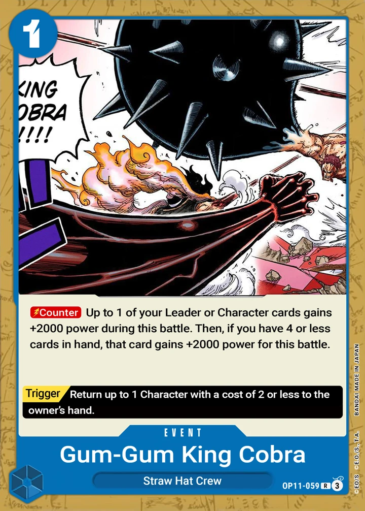 Gum-Gum King Cobra (OP11-059) One Piece card