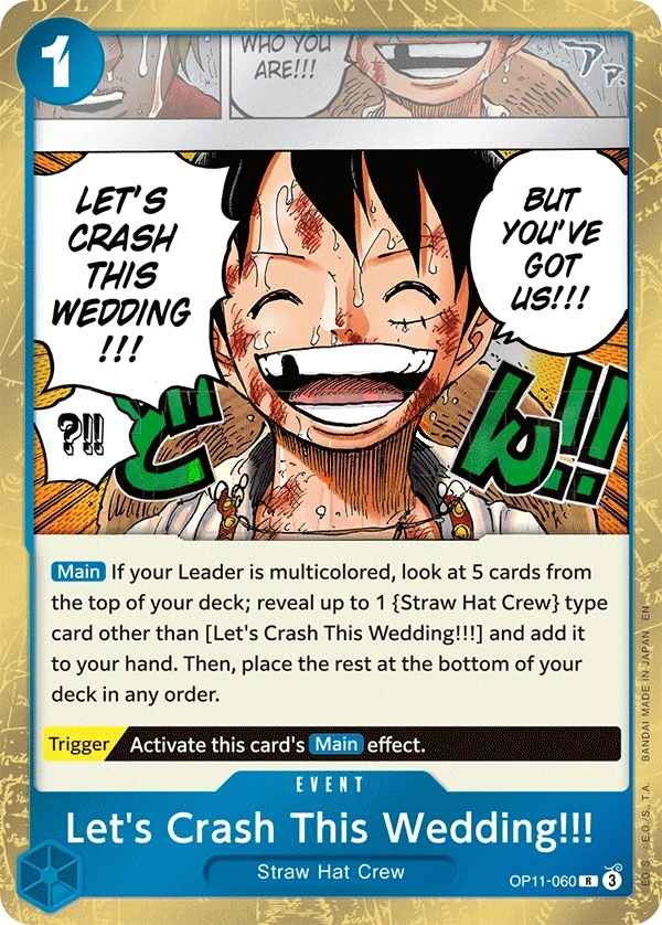 Let's Crash This Wedding!!! (OP11-060) One Piece card