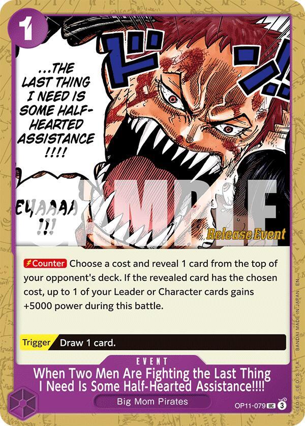When Two Men Are Fighting the Last Thing I Need Is Some Half-Hearted Assistance!!!! (OP11-079_r1) Reprint One Piece card
