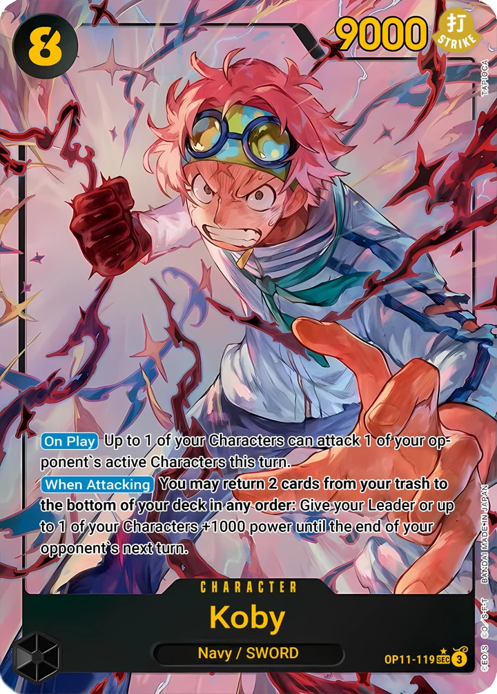 Koby (OP11-119_p1) Alt Art One Piece card