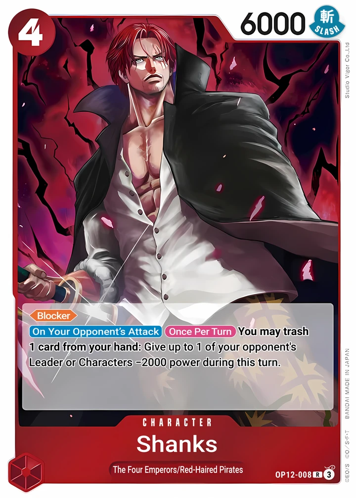 Shanks (OP12-008) One Piece card