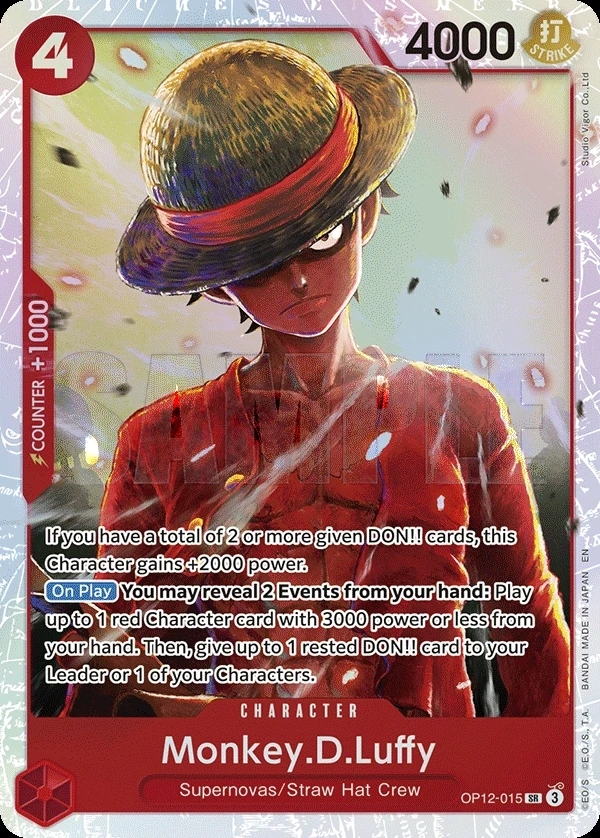 Monkey.D.Luffy (OP12-015) One Piece card