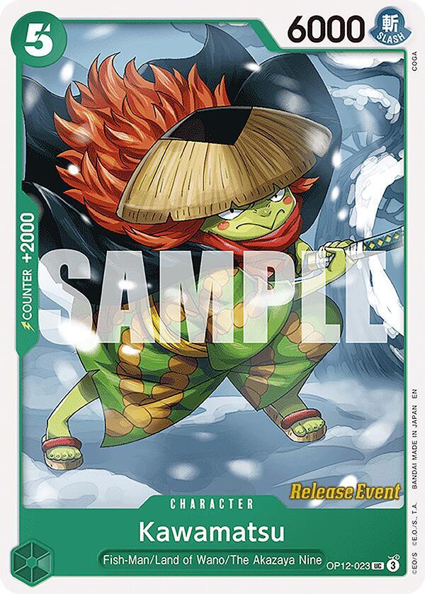 Kawamatsu (OP12-023_r1) Reprint One Piece card
