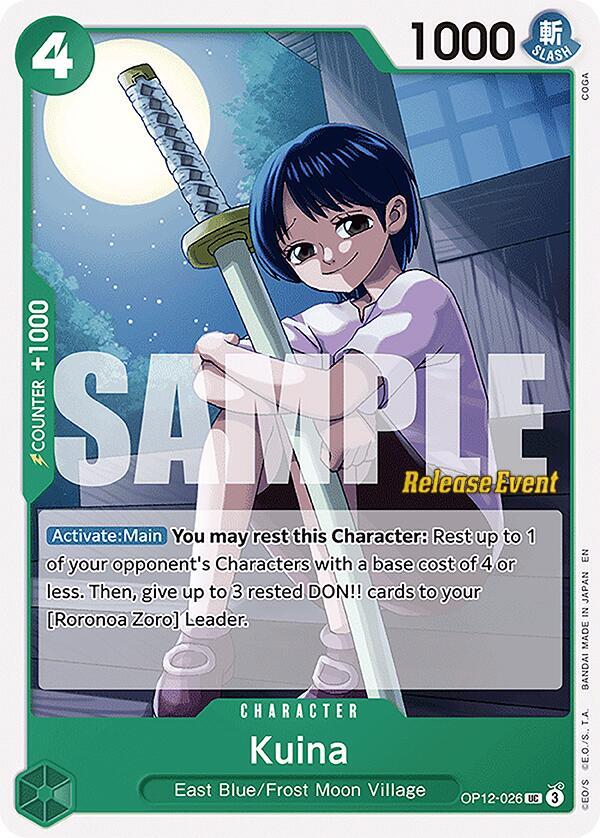 Kuina (OP12-026_p1) Alt Art One Piece card