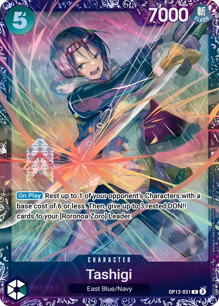 Tashigi (OP12-031_p2) Alt Art One Piece card