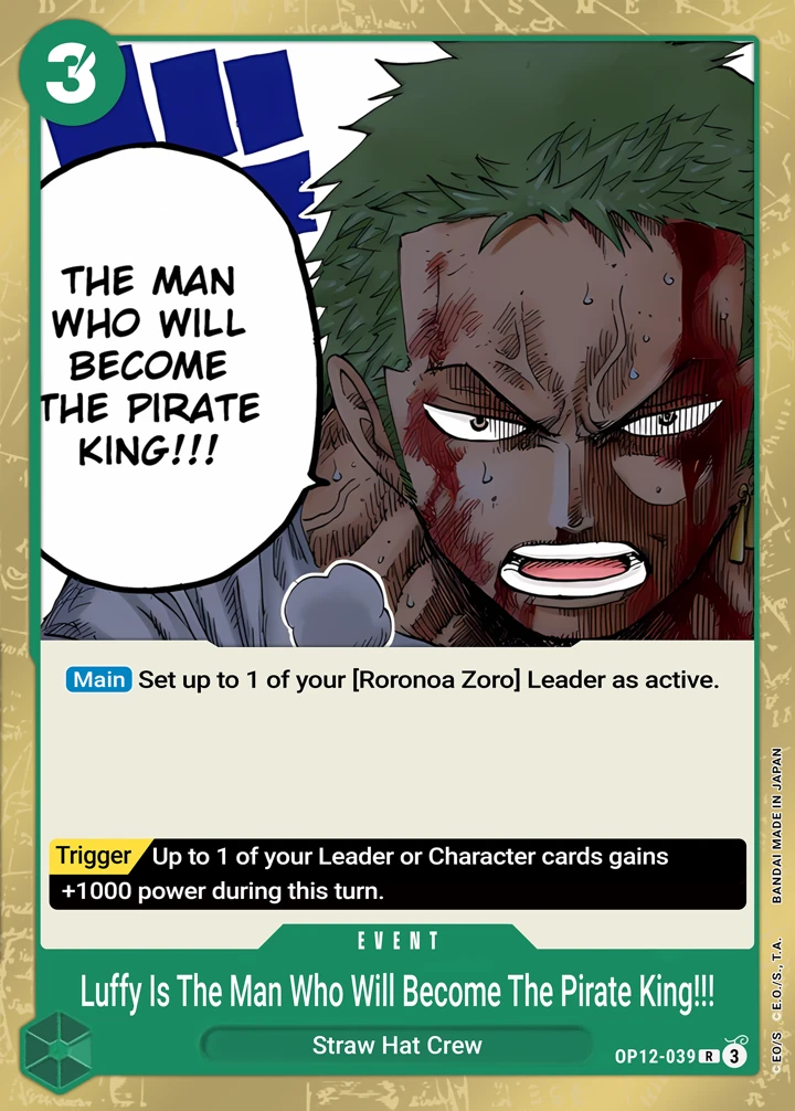 Luffy Is the Man Who Will Become the King of Pirates!!! (OP12-039) One Piece card