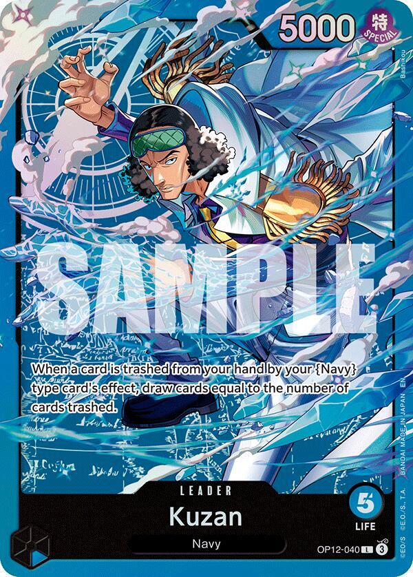 Kuzan (OP12-040_p2) Alt Art One Piece card