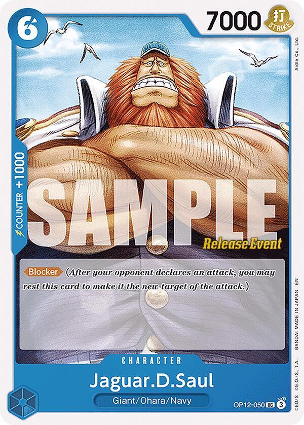 Jaguar.D.Saul (OP12-050_r1) Reprint One Piece card