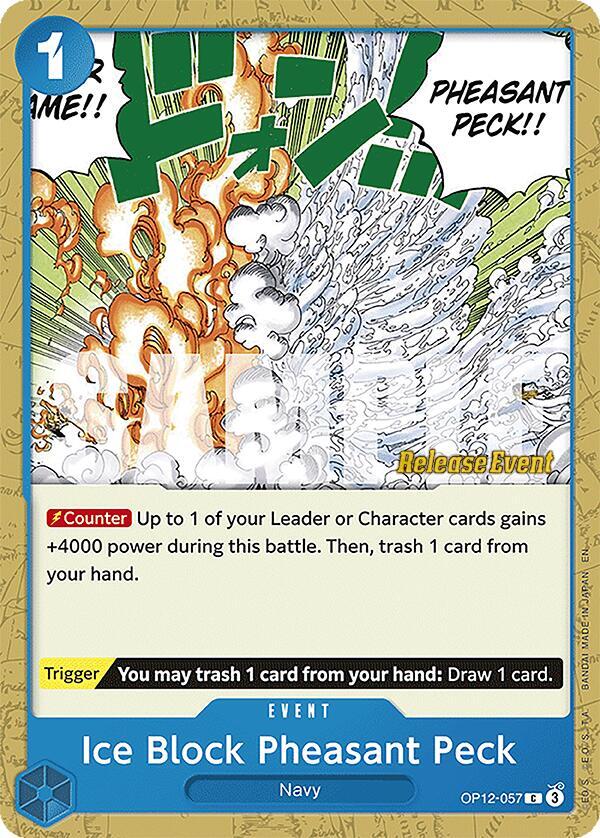 Ice Block Pheasant Peck (OP12-057_r1) Reprint One Piece card