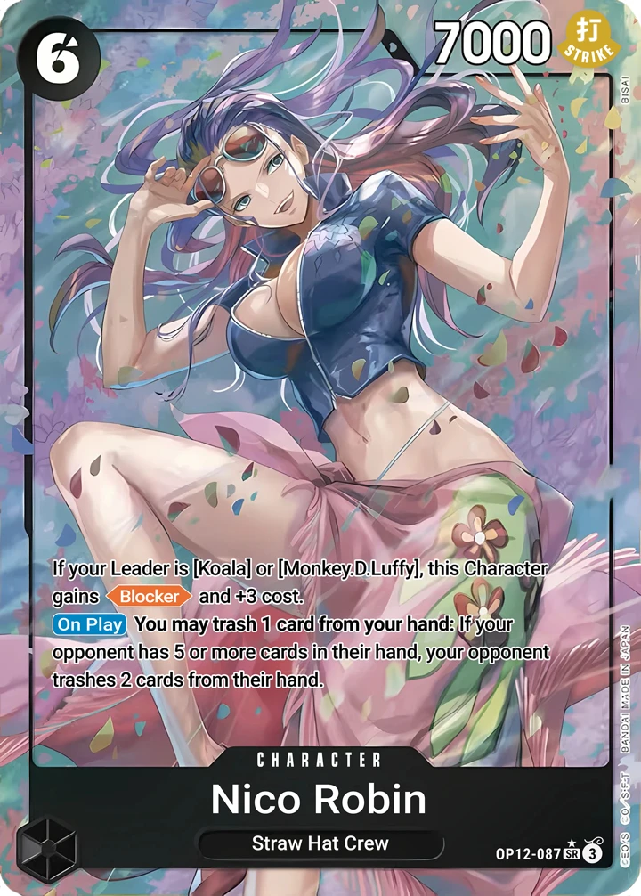 Nico Robin (OP12-087_p1) Alt Art One Piece card