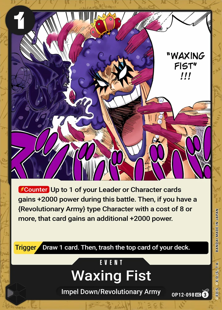Hair Removal Fist (OP12-098) One Piece card