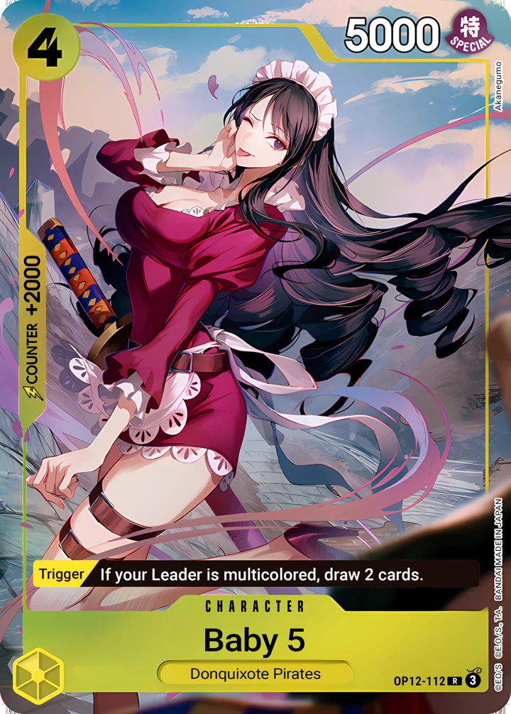 Baby 5 (OP12-112_p1) Alt Art One Piece card