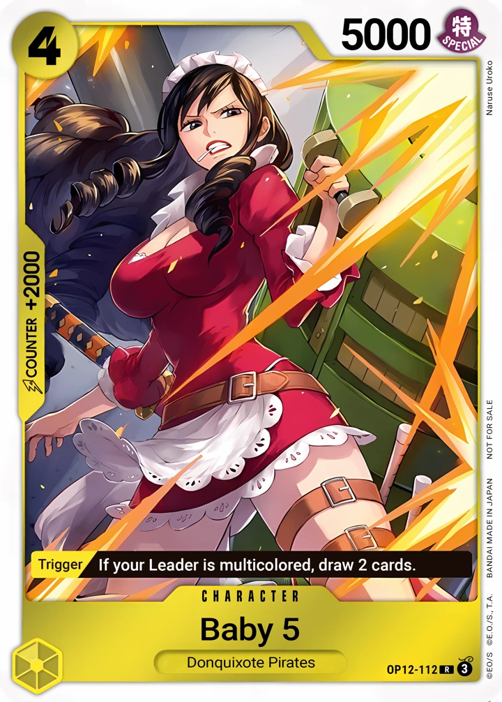 Baby 5 (OP12-112_p2) Alt Art One Piece card