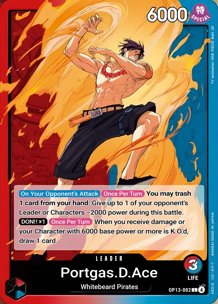 Portgas.D.Ace (OP13-002) One Piece card