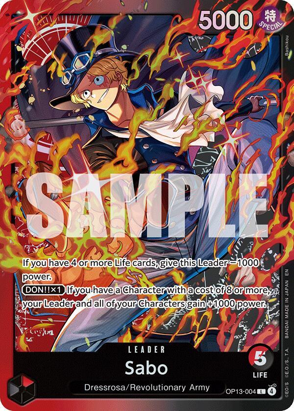 Sabo (OP13-004_p2) Alt Art One Piece card