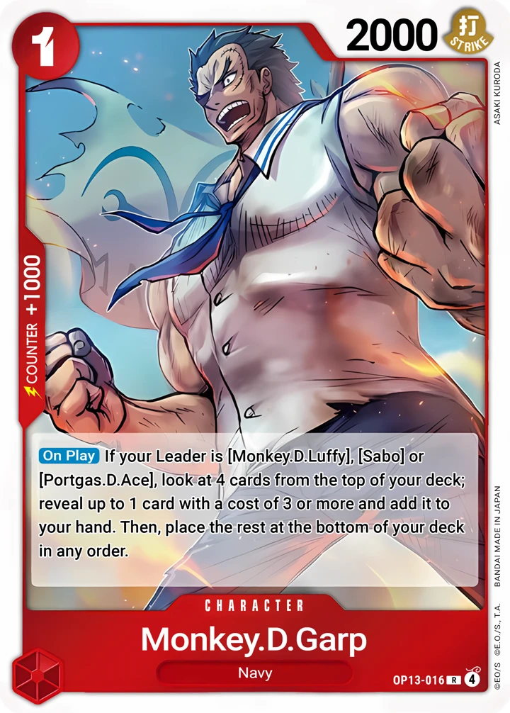 Monkey.D.Garp (OP13-016) One Piece card