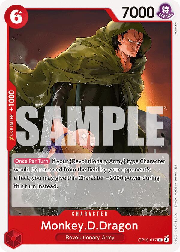 Monkey.D.Dragon (OP13-017_r1) Reprint One Piece card