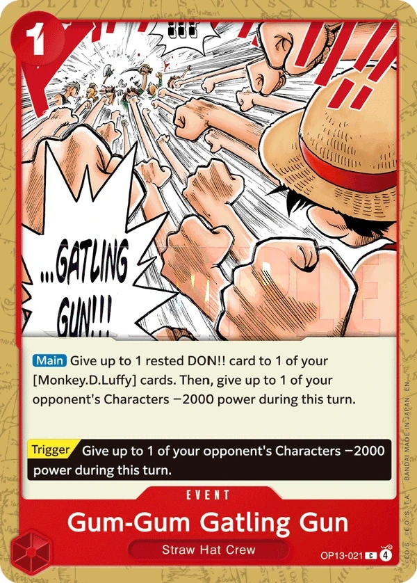 Gum-Gum Gatling Gun (OP13-021) One Piece card