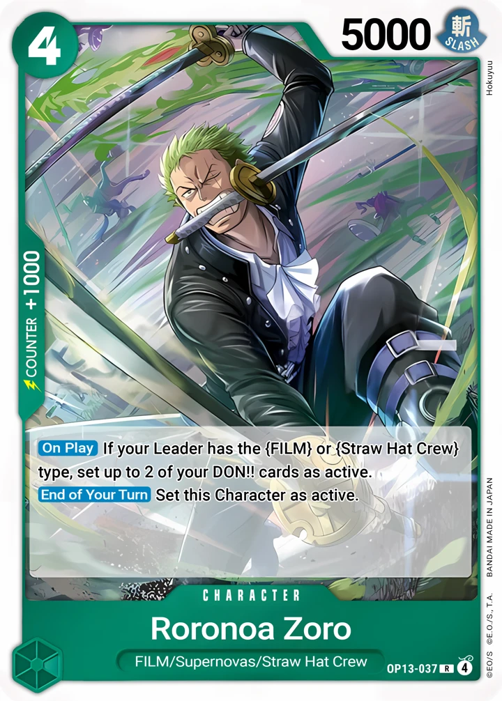Roronoa Zoro (OP13-037) One Piece card