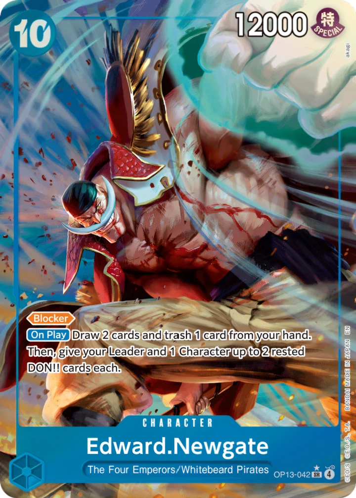 Edward.Newgate (OP13-042_p1) Alt Art One Piece card