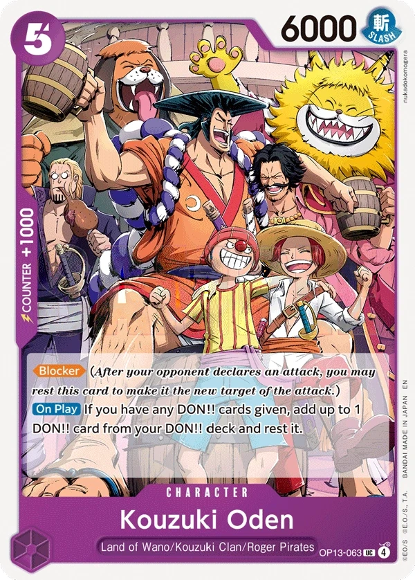 Kouzuki Oden (OP13-063) One Piece card