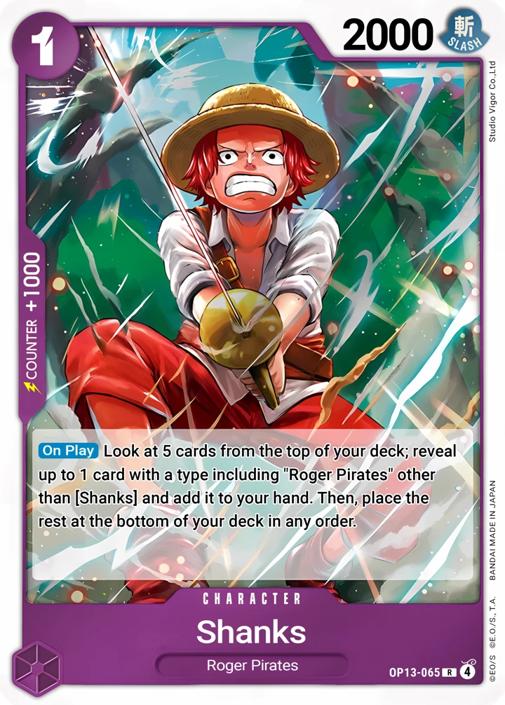 Shanks (OP13-065) One Piece card