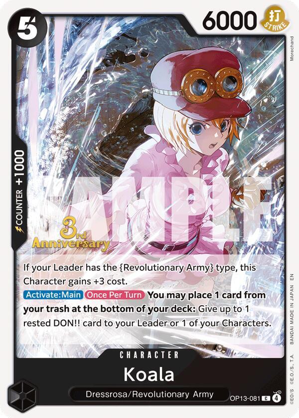 Koala (OP13-081_r1) Reprint One Piece card