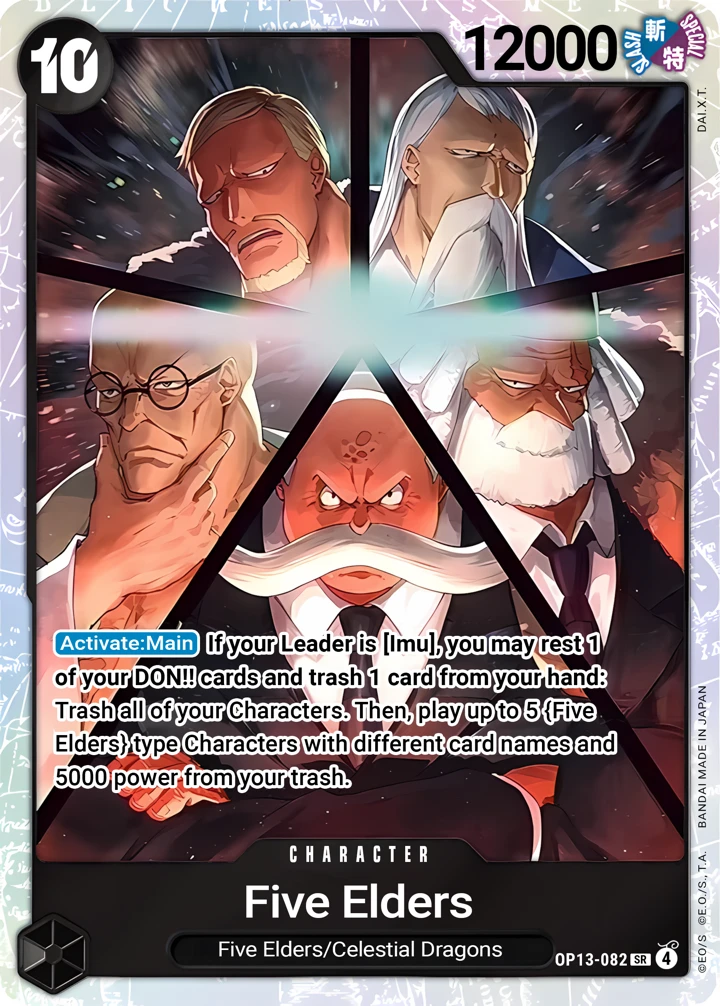 Five Elders (OP13-082) One Piece card