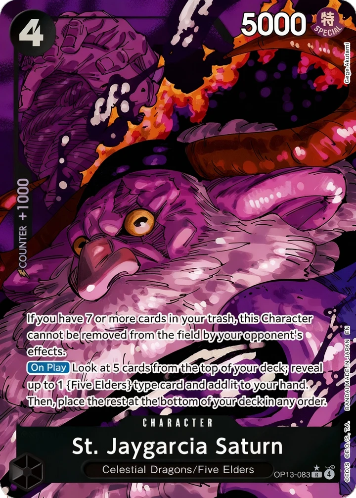 St. Jaygarcia Saturn (OP13-083_p1) Alt Art One Piece card