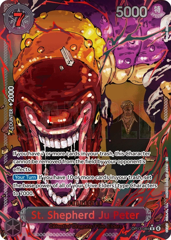 St. Shepherd Ju Peter (OP13-084_p2) Alt Art One Piece card