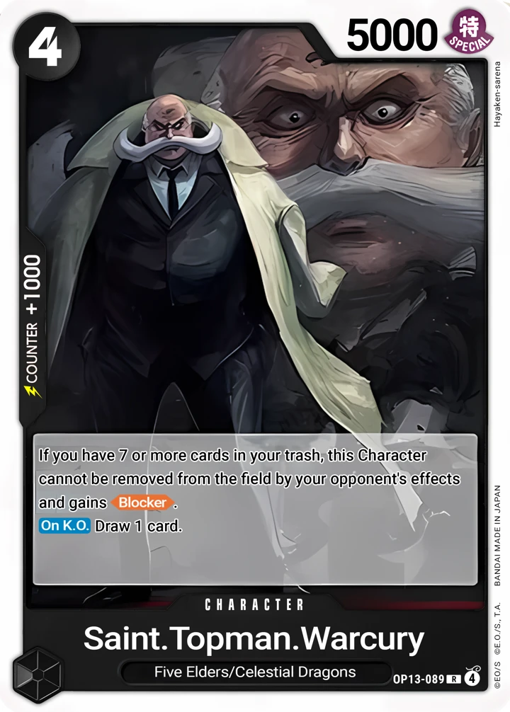 St. Topman Warcury (OP13-089) One Piece card
