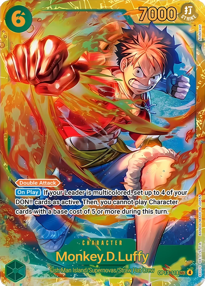 Monkey.D.Luffy (OP13-118) One Piece card