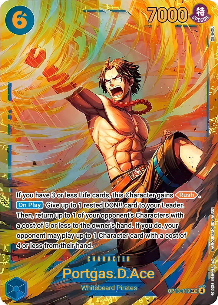 Portgas.D.Ace (OP13-119) One Piece card