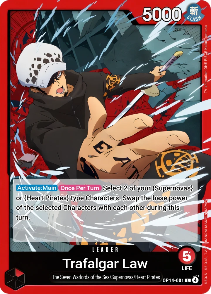 Trafalgar Law (OP14-001) One Piece card