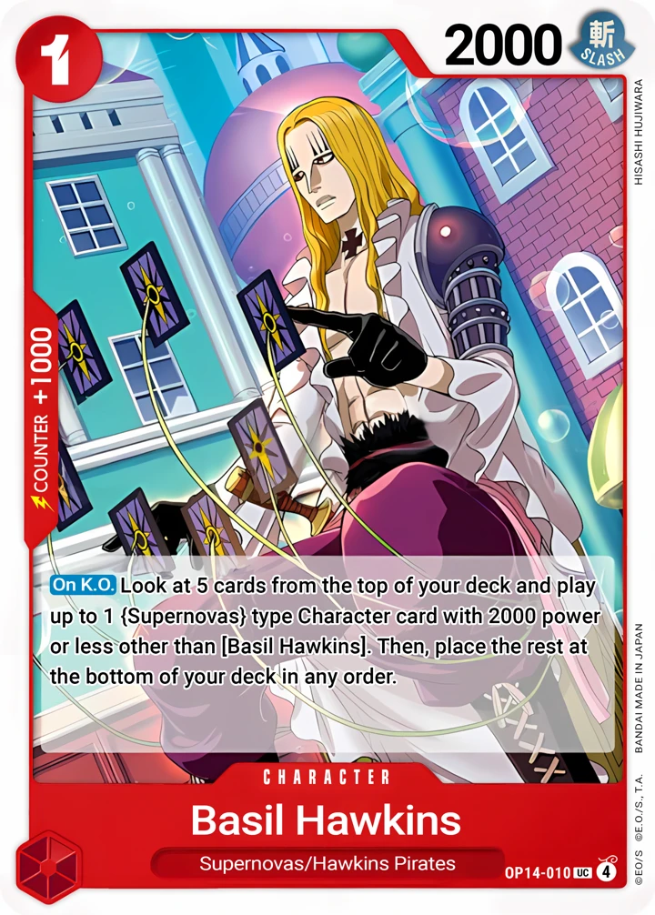 Basil Hawkins (OP14-010) One Piece card