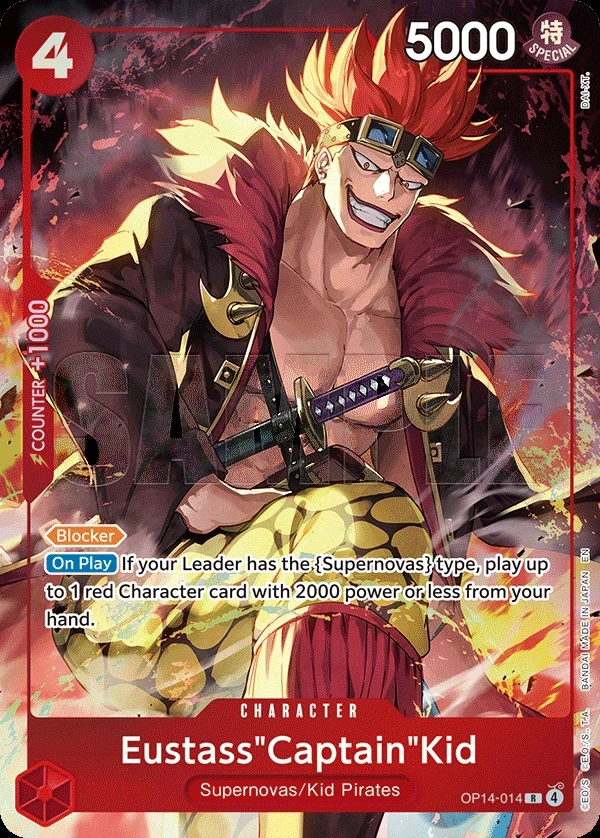 Eustass"Captain"Kid (OP14-014_p1) Alt Art One Piece card