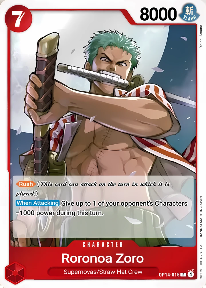 Roronoa Zoro (OP14-015) One Piece card
